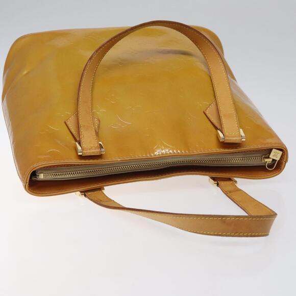 LOUIS VUITTON Monogram Vernis Houston Hand Bag Beige M91004 - Picture 6 of 16